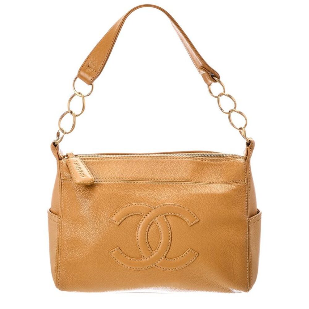 Chanel Brown Caviar Leather Shoulder Bag (Authentic Pre-Loved)